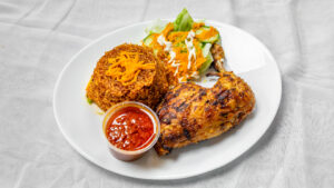 JOLLOF RICE AND GRILLED CHICKEN
