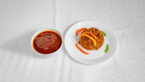 JOLLOF RICE AND MEAT STEW
